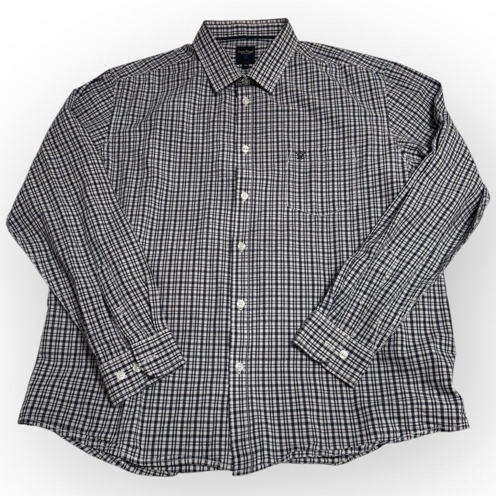 EUC James Pringle Men’s XL Long Sleeve Button-Down Shirt 100% Cotton 0838